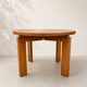 Large extendable table from Maison Regain in solid elm.