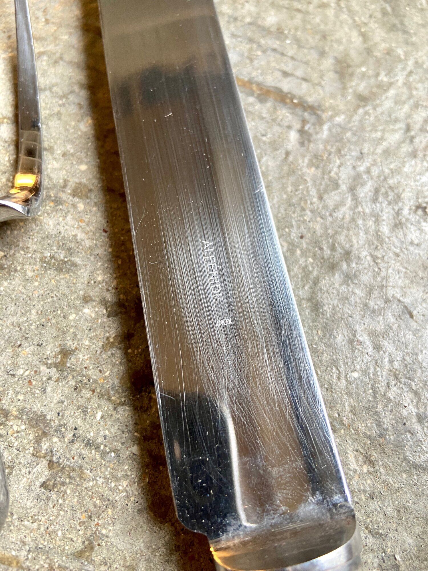 Christofle service cutlery in silver metal