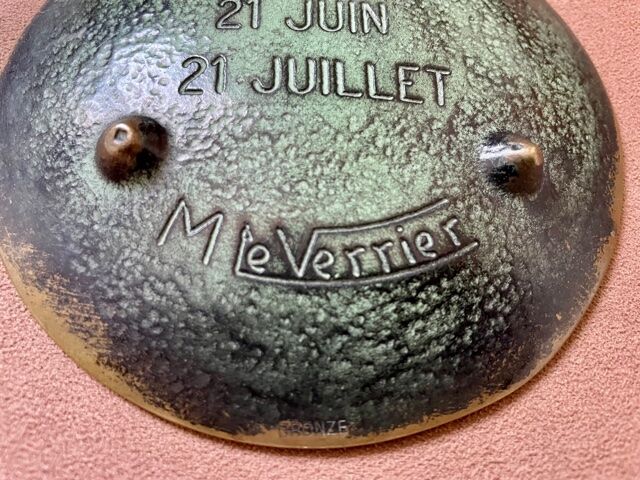 Cendrier Max Le Verrier en bronze 1950