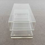 Acrylic coffee table with drawer, plexiglass lucite