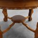 Renaissance‑Style Round Walnut Coffee Table, France – Late 19th Century