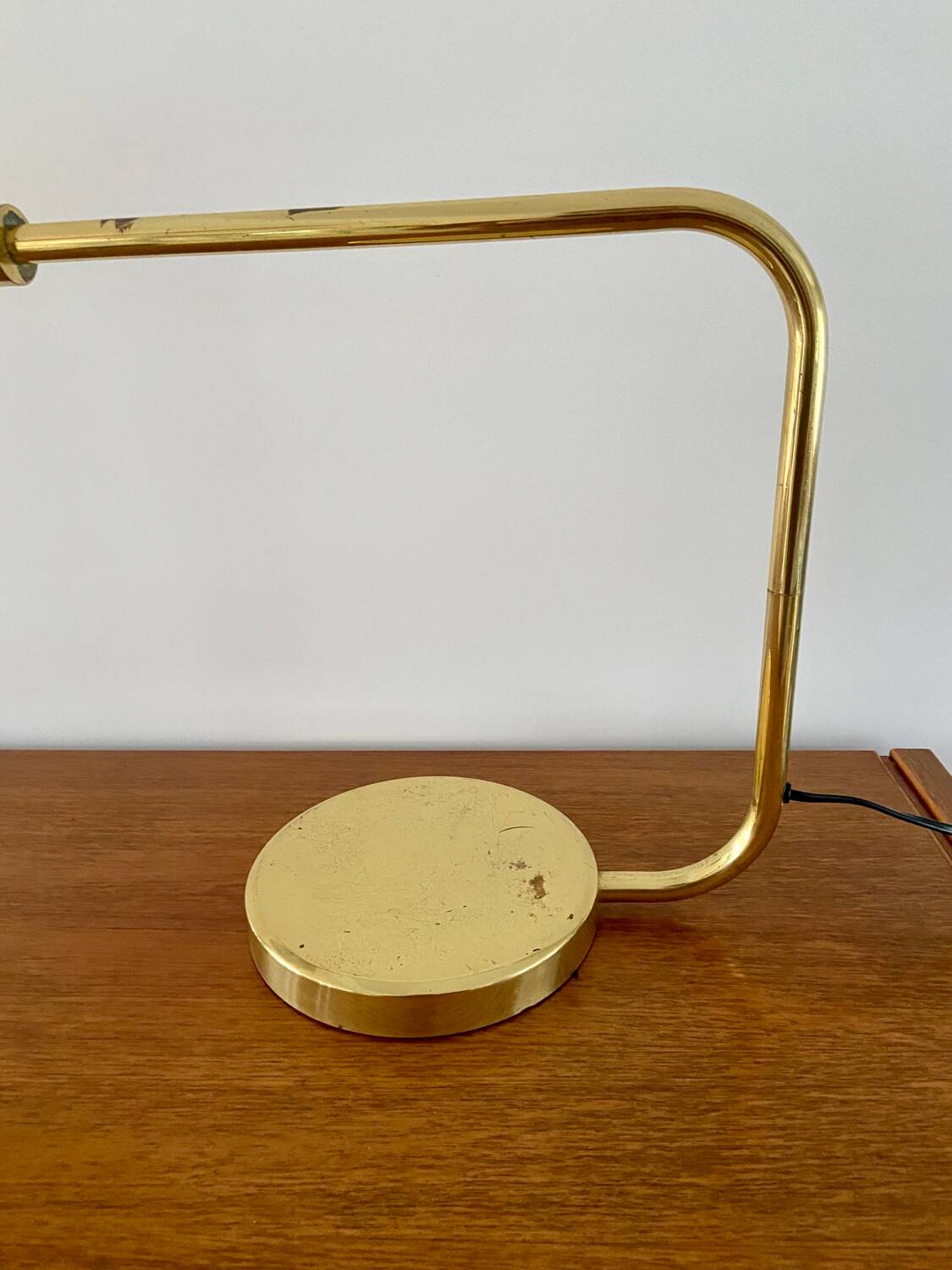 Brass desk lamp