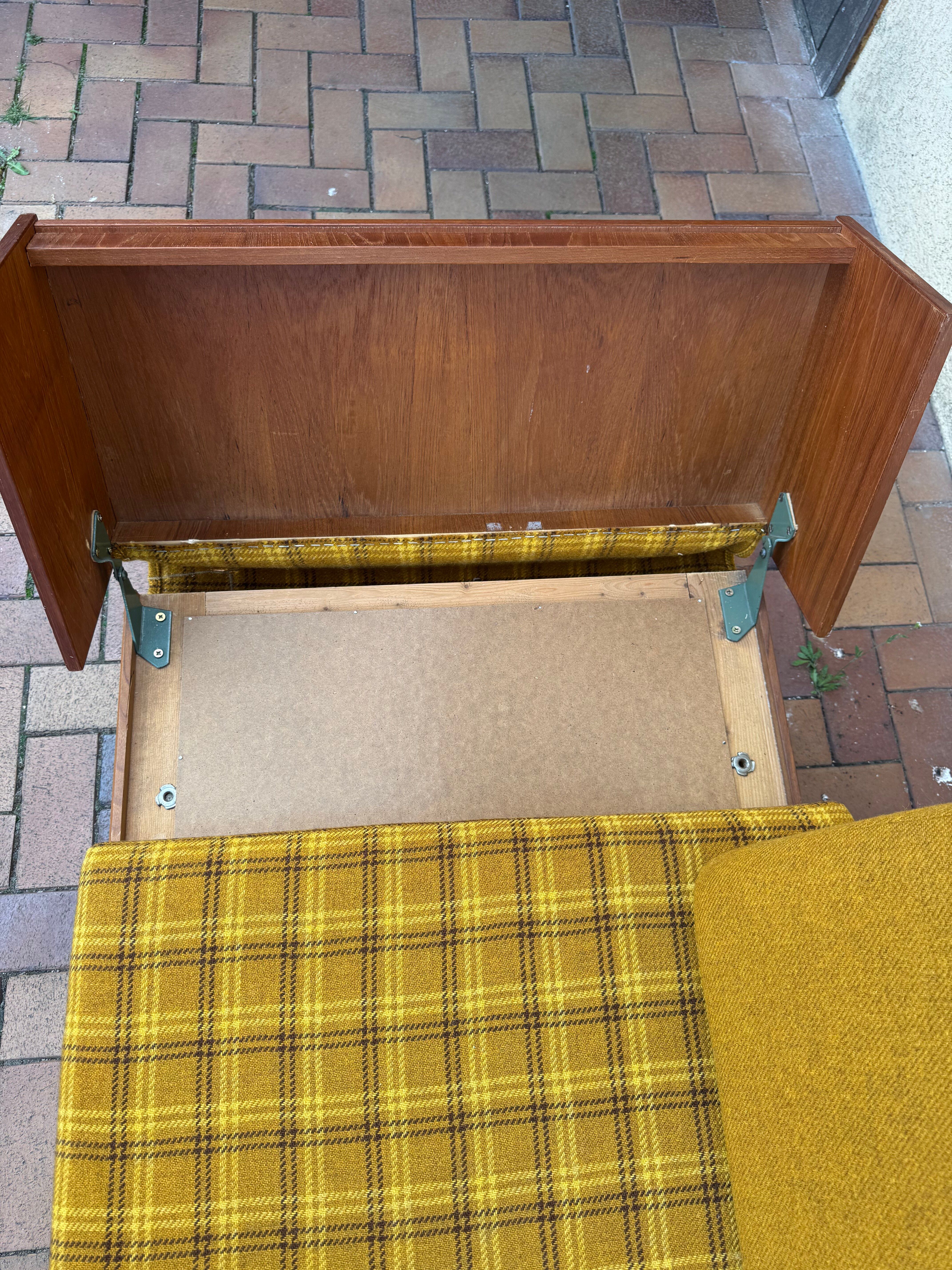 Vintage Scandinavian retro daybed MidCentury 1960s