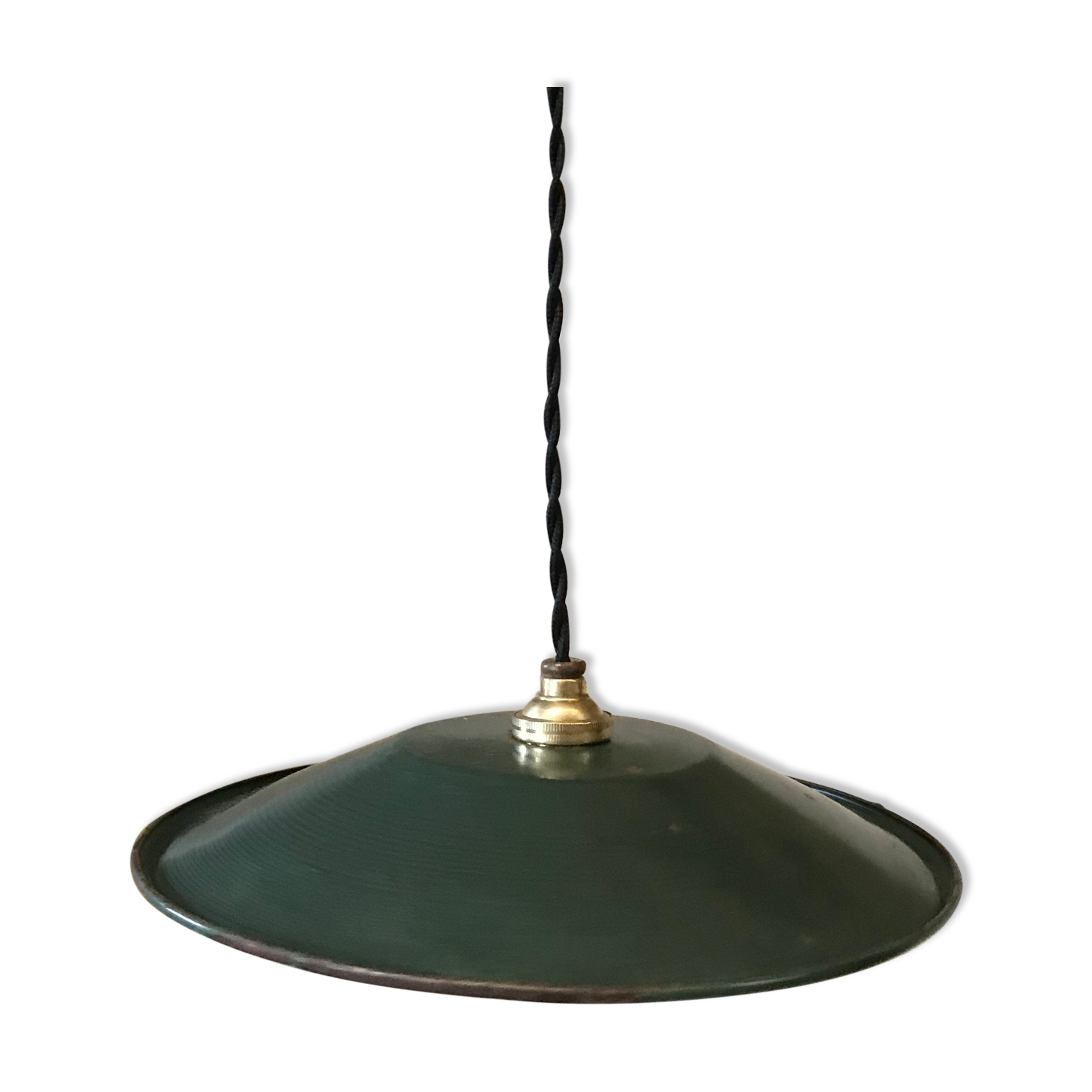 Workshop suspension in enamelled sheet metal