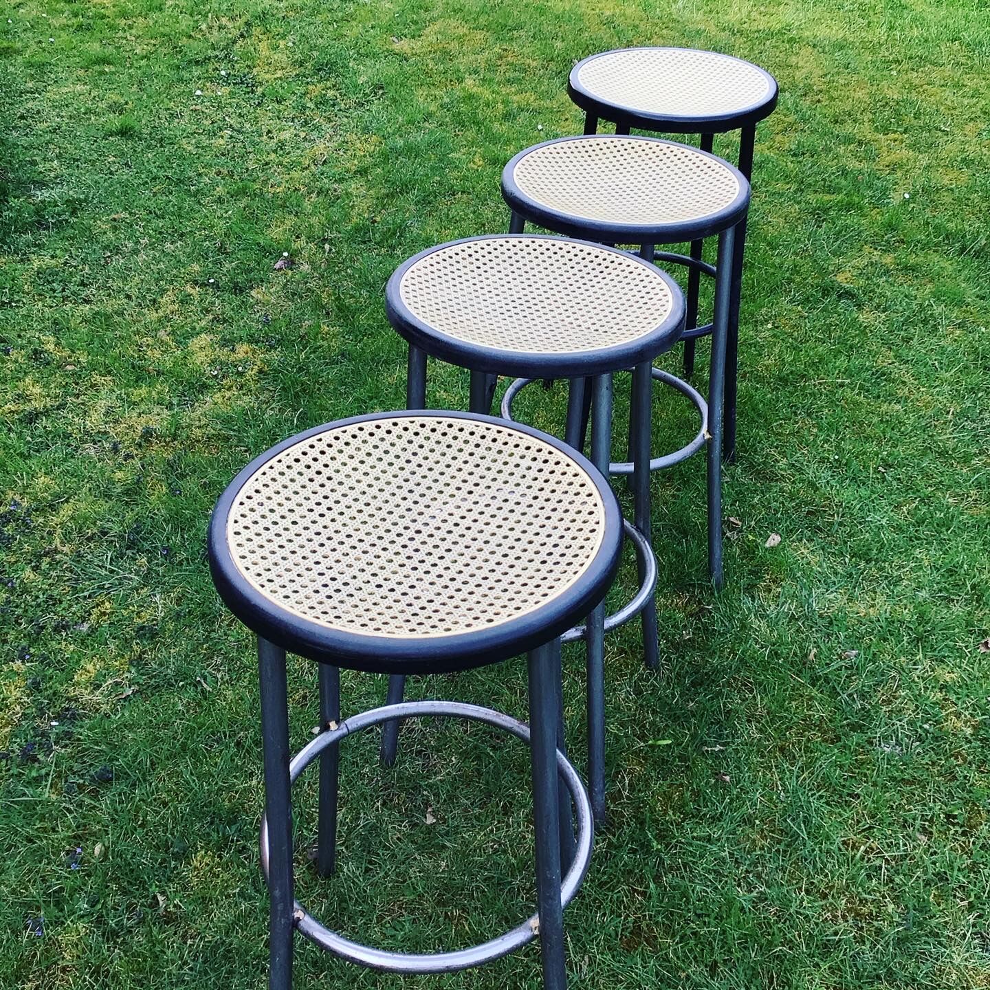 Lot of four bistro stools