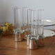 Vials and silver-plated vodka servant