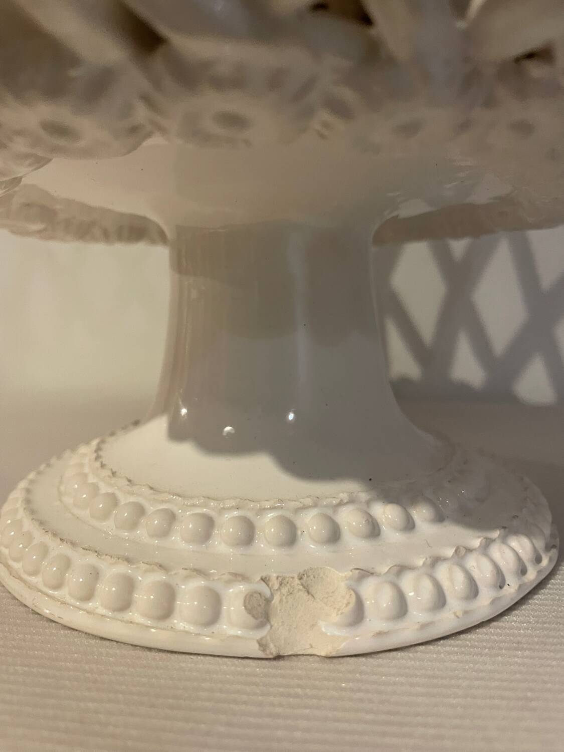 Braided ceramic bowl signed Pichon Uzes
