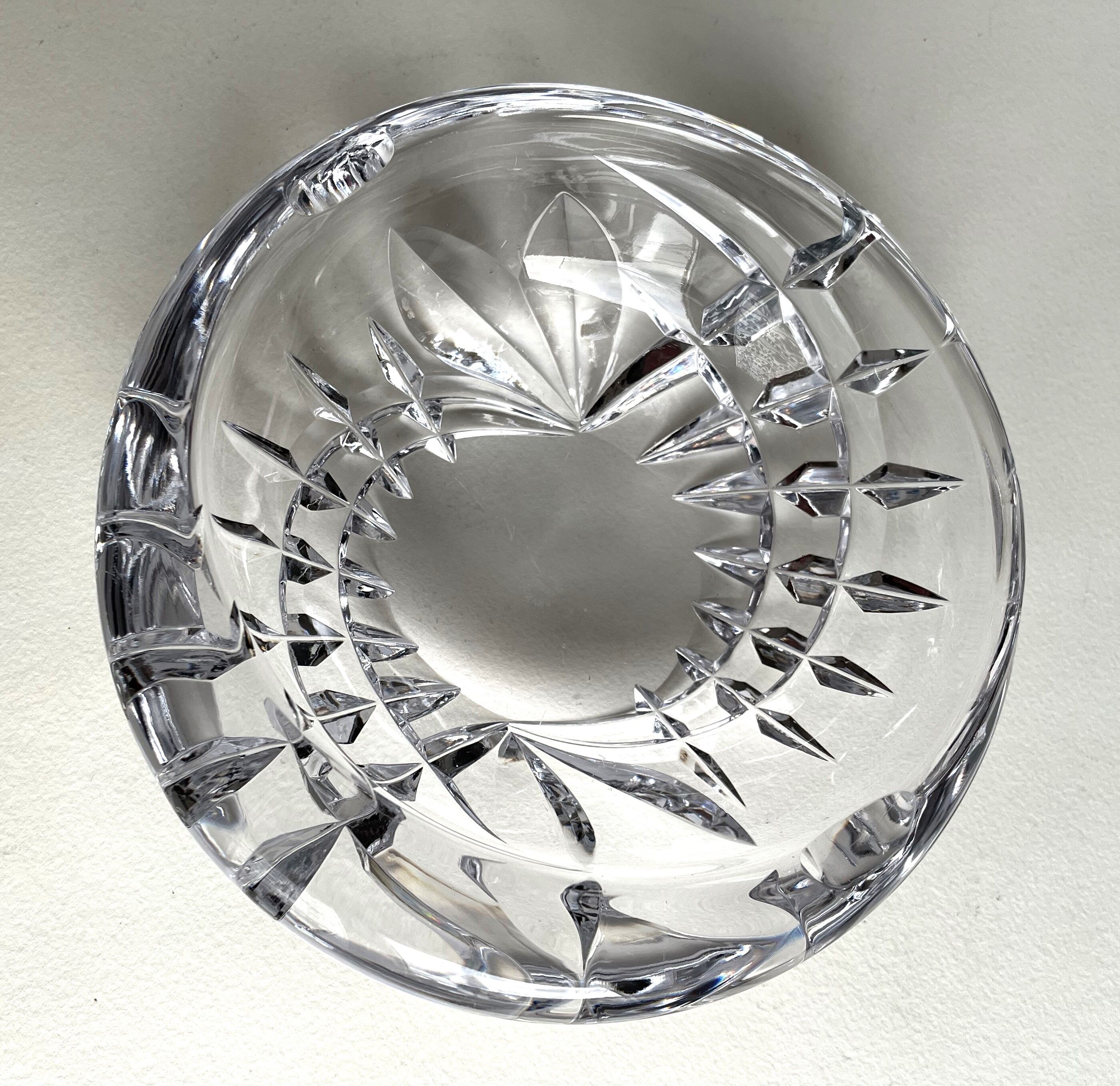 Large Sèvres crystal ashtray