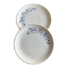 Pair of plates from Le Comptoir de famille Prim'Style breakfast service