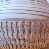 Mixed earth ceramic vase signed