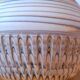 Mixed earth ceramic vase signed