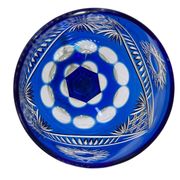 Arts de la table, série six verres Roemer en cristal XXème
