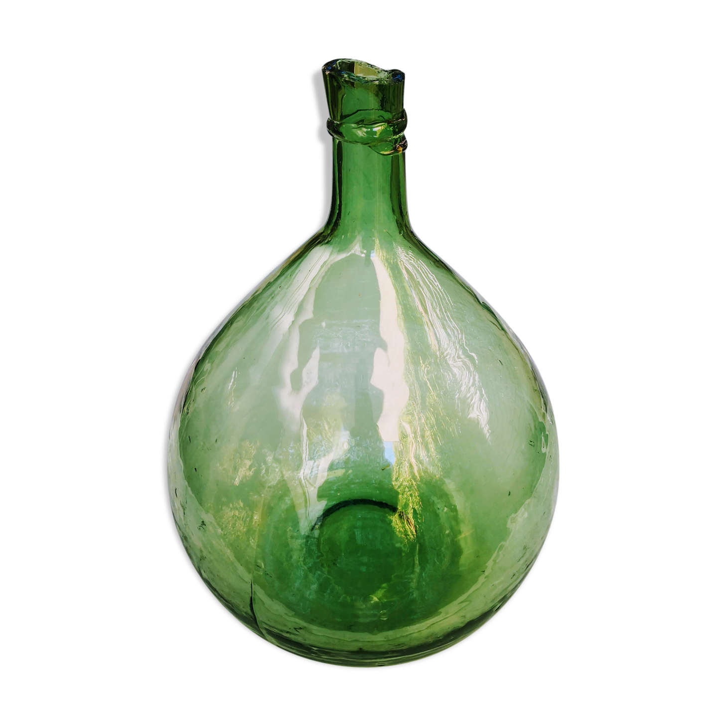 Demijohn in  green 12 litres