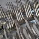 12 SOH Silver Metal Table Forks