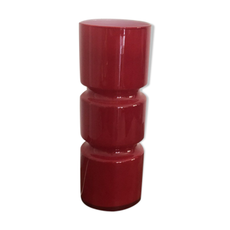 Lampe en verre rouge