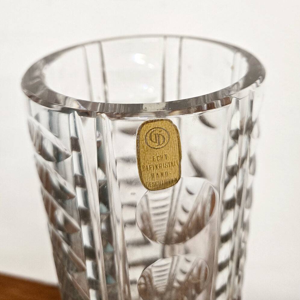 Vase en cristal vintage