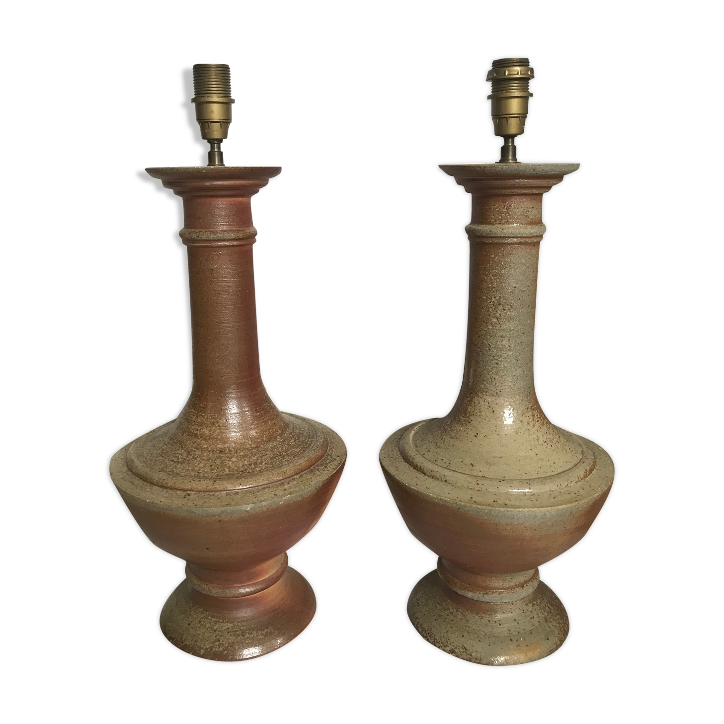 Pair of sandstone lamp