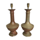 Pair of sandstone lamp
