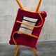 Pair of 6951 red velvet armchairs by Jaroslav Smidek for Ton