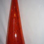 Vase diabolo bullé, Murano des années 60
