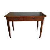 Executive office, black leather top