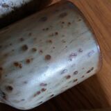 6 standing cups in pyrite stoneware