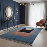 Traditional handmade pure wool rug, size 150 x 250 cm