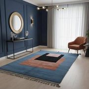 Traditional handmade pure wool rug, size 150 x 250 cm