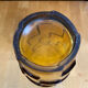 Vintage Art Deco Style Orange Amber Moulded Glass Vase