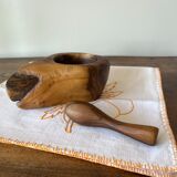 Olive mortar and pestle