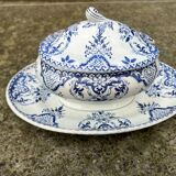 Gien - covered sauce boat