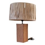 Large raw ceramic lamp