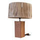 Large lamp in raw ceramic