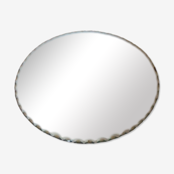 Miroir de table rond biseauté