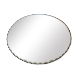 Miroir de table rond biseauté