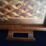 Marquetry serving tray.