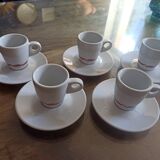 Lot de tasses à café et sous tasses