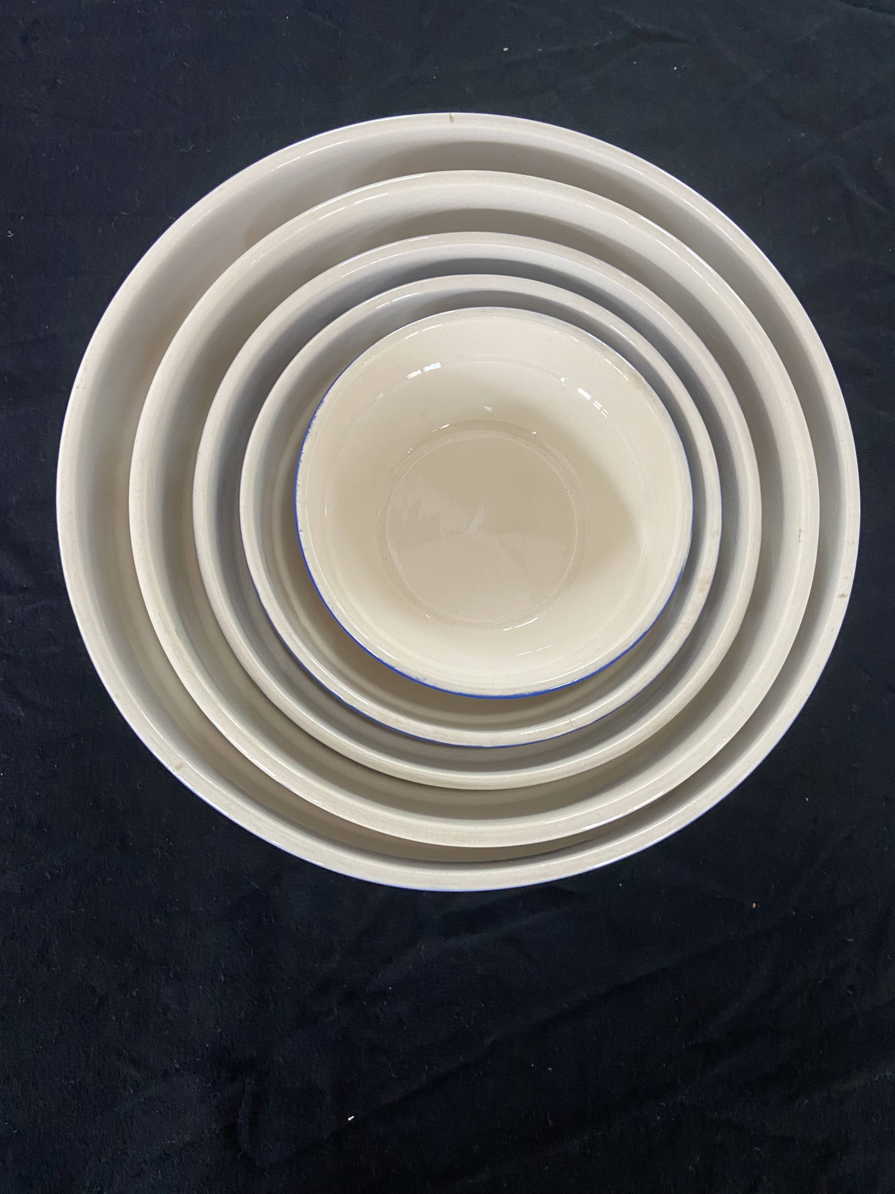 Set of 6 Digoin Sarreguemines "Elorn" salad bowls