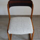 Baumann sleigh chair restored, France, 1960s