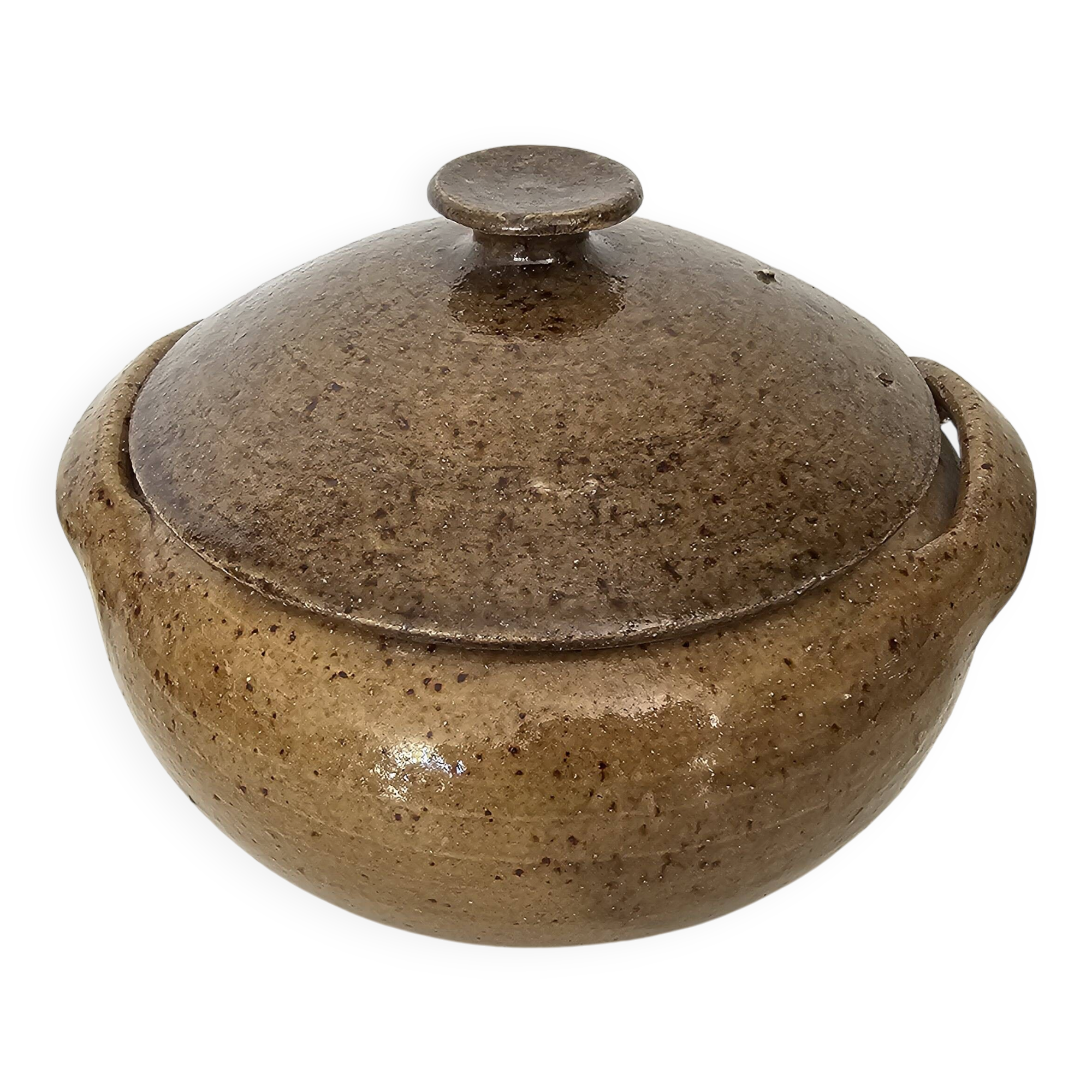 Pot à couvert en grés poterie du bois de Laud - Montélimar