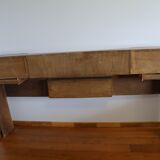 Cozy walnut bramble headboard for bed 140 x 190, from 1950