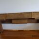 Cozy walnut bramble headboard for bed 140 x 190, from 1950