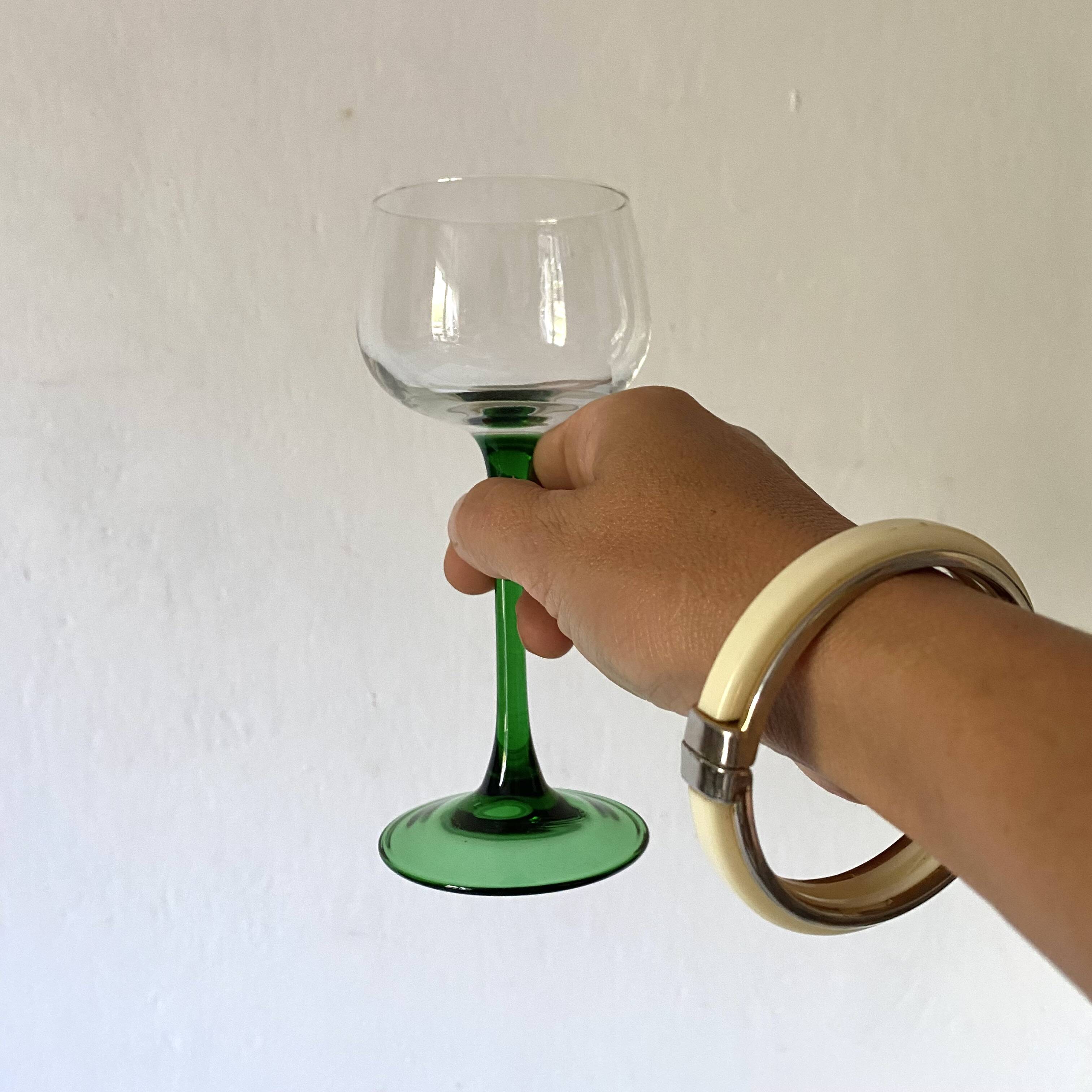 Verres a pieds vintage