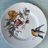 6 polychrome flat plates HB&Cie Choisy Le Roi