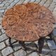 Modular coffee table in vine shoot marquetry.
