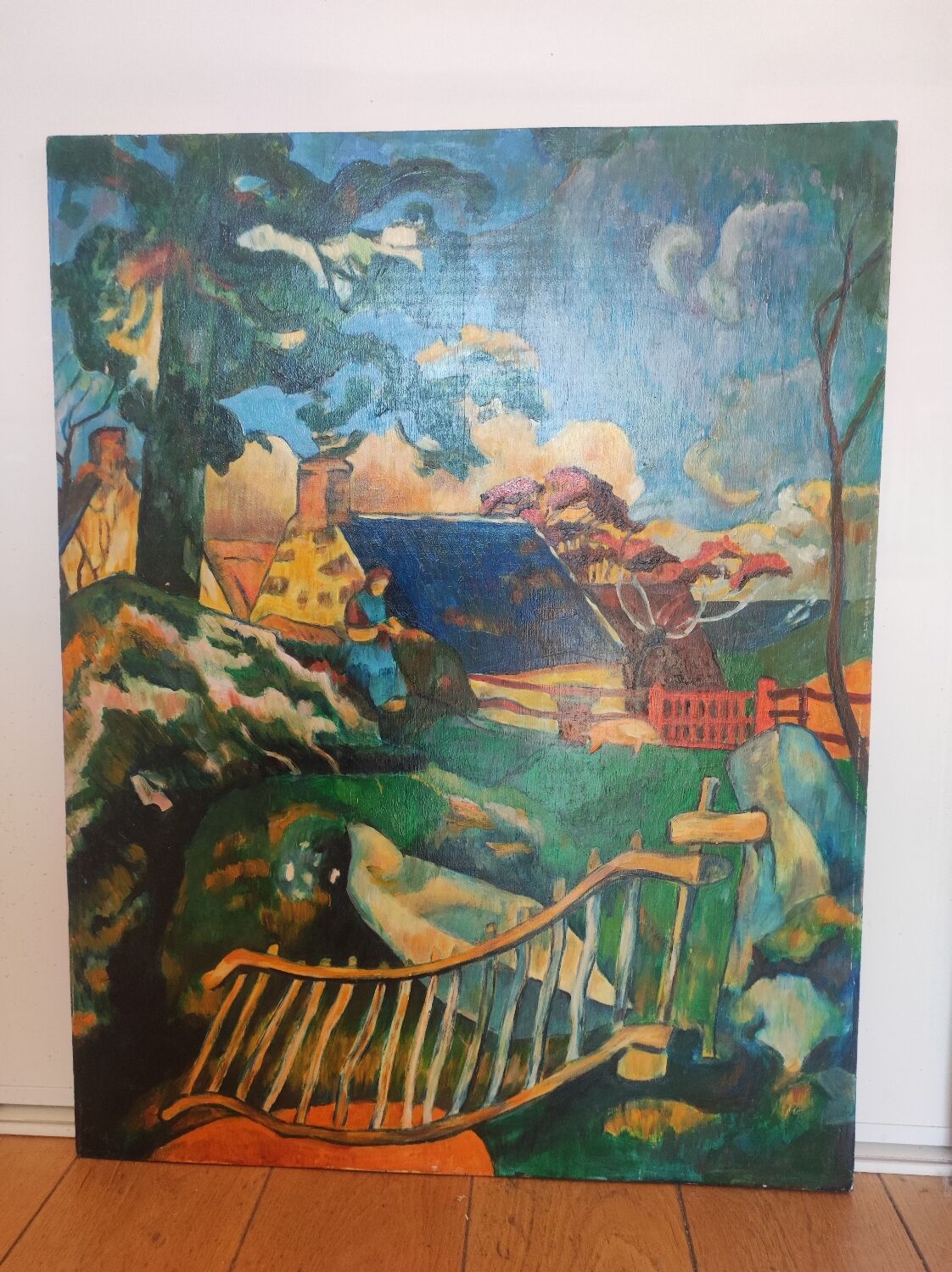 Peinture paysage moderne fauvisme