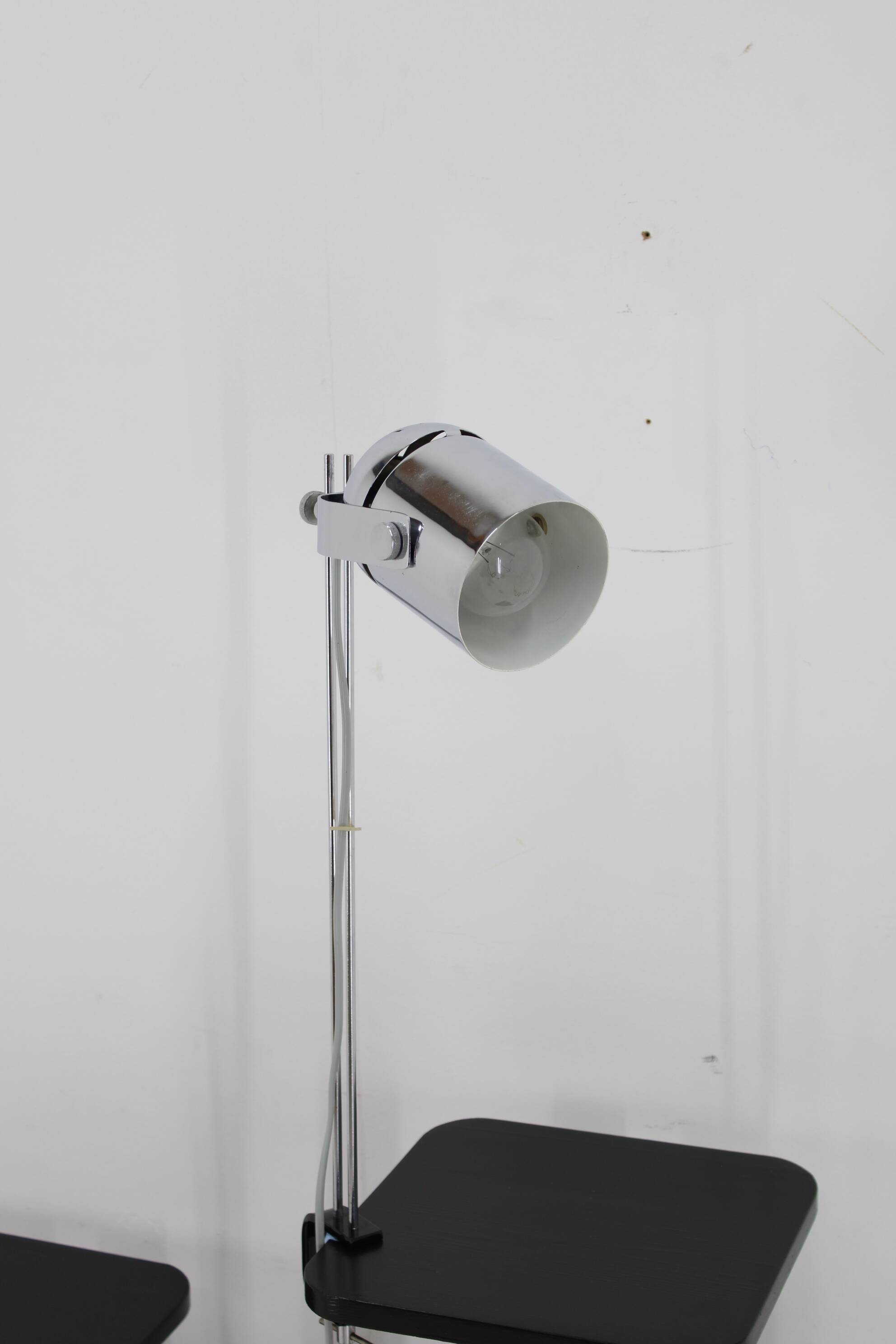 1970s Stanislav Indra Chrome Plated Table Lamp, Czechoslovakia