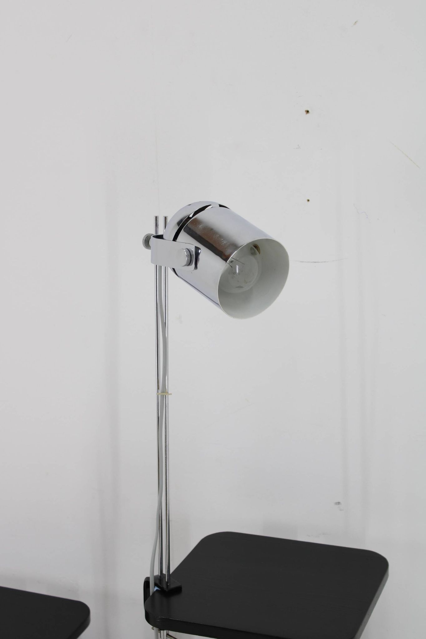 1970s Stanislav Indra Chrome Plated Table Lamp, Czechoslovakia