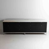 Rare executive sideboard by Florence Knoll in rose aurore marble, 1960s