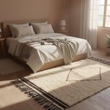 Traditional handmade pure wool rug, size 150 x 250 cm